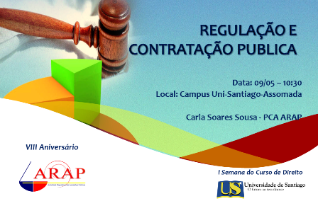 Regulação e Contratação Pública é tema de conferência na Uni-Santiago