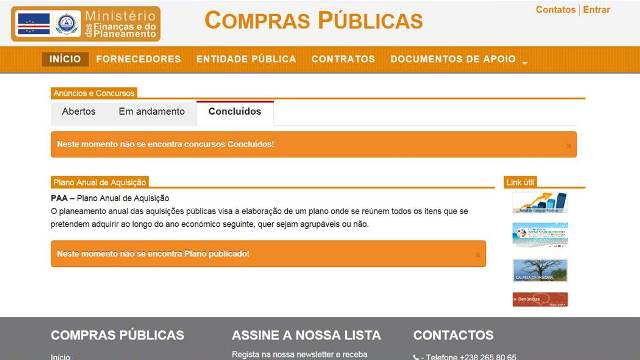 Portal da Contratação Pública lançado hoje