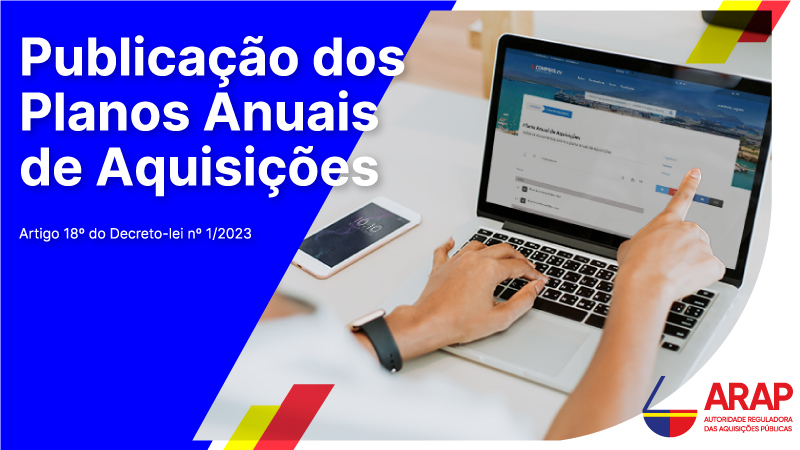 Publicação dos Planos Anuais de Aquisições