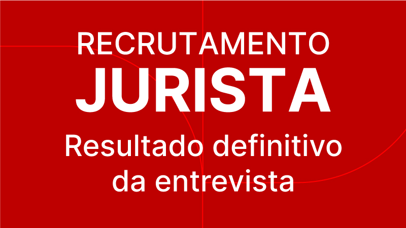 Jurista - Resultado definitivo da entrevista