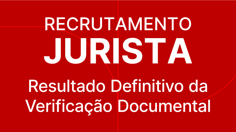 Jurista Resultado Definitivo da Verificação Documental