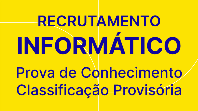 Informático - Prova de conhecimento-Classificação provisória