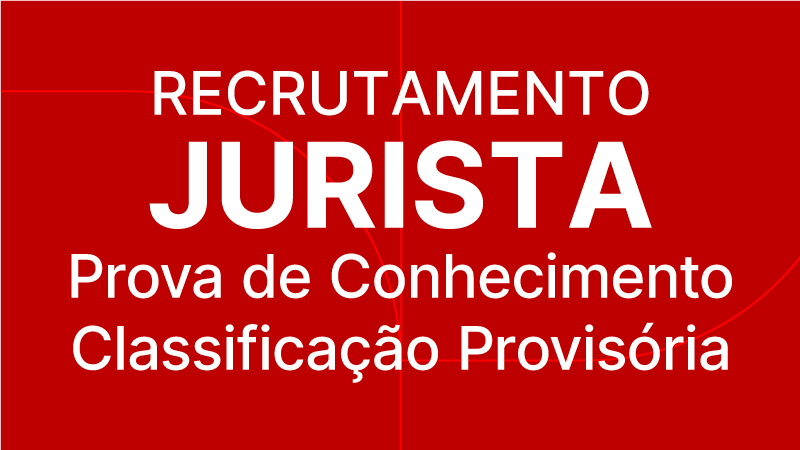 Jurista - Prova de conhecimento-Classificação provisória