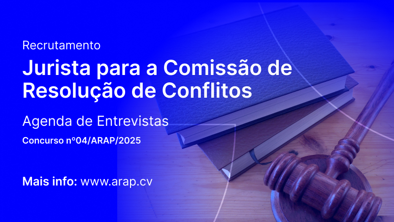 Recrutamento Jurista para CRC: Agenda de Entrevistas