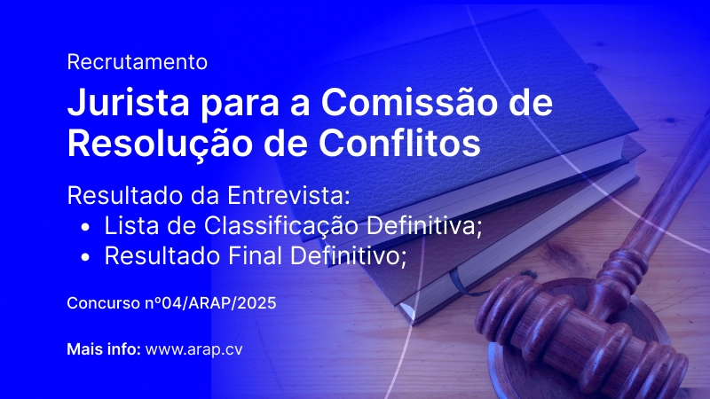 Recrutamento Jurista para CRC: Resultado Definitivo da Entrevista
