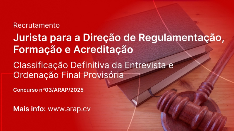 Recrutamento Jurista para DRFA: Classificação Definitiva da Entrevista e Ordenação Final Provisória