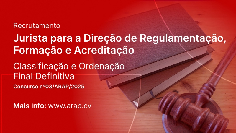 Recrutamento Jurista para DRFA: Classificação e Ordenação Final Definitiva