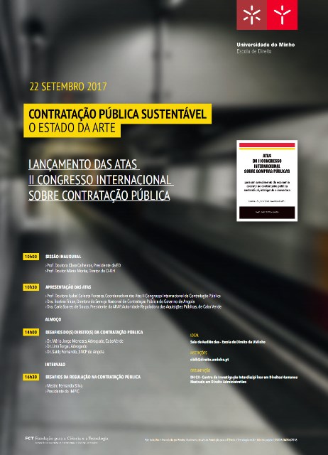 Atas do II Congresso de Compras Públicas será apresentado no dia 22 de Setembro em Portugal